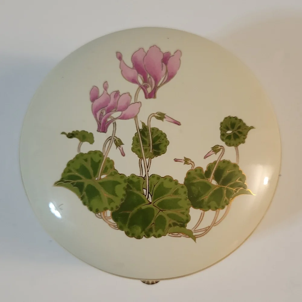 Otagiri Cyclomen Trinket Box W Music Box